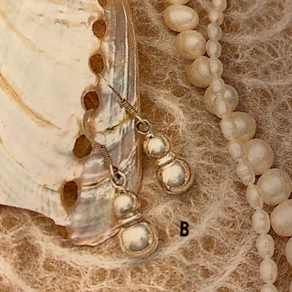 Silpada double bead drop earrings